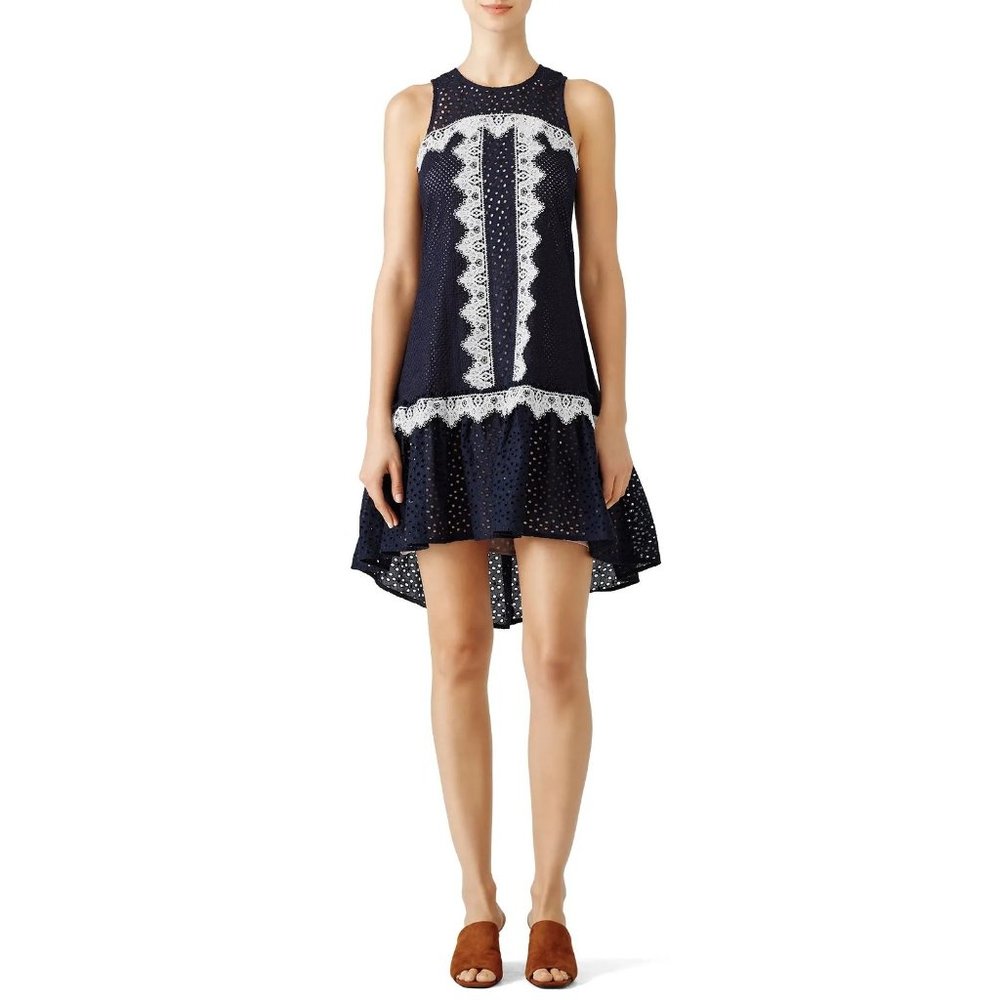 Nha Khanh Navy Bell Dress size 4 - Picture 1 of 9